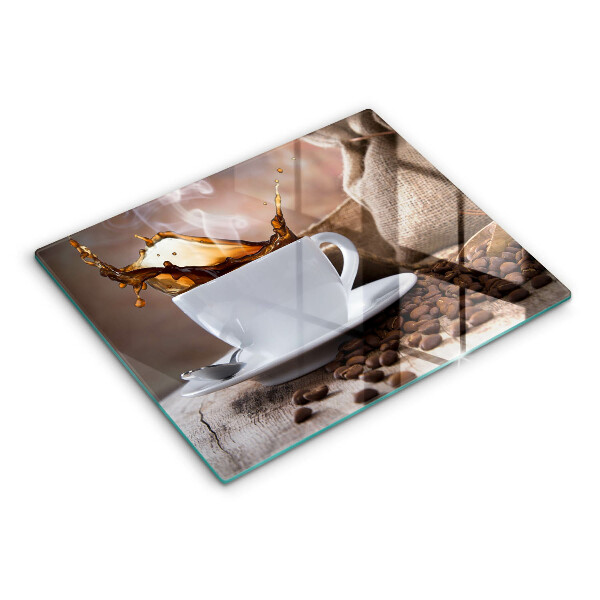 Zaščitna plošča za štedilnik Skodelica in kavna zrna