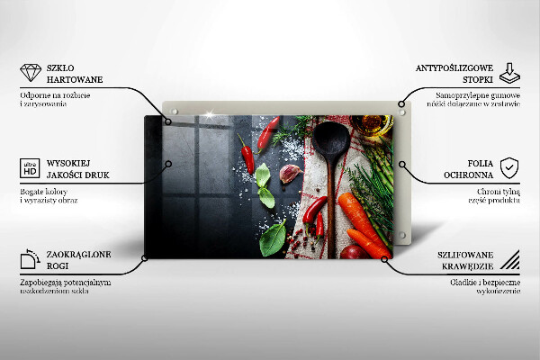 Zaščitna plošča za štedilnik Kuhinjska hrana