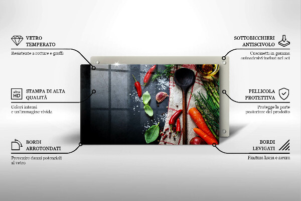 Zaščitna plošča za štedilnik Kuhinjska hrana