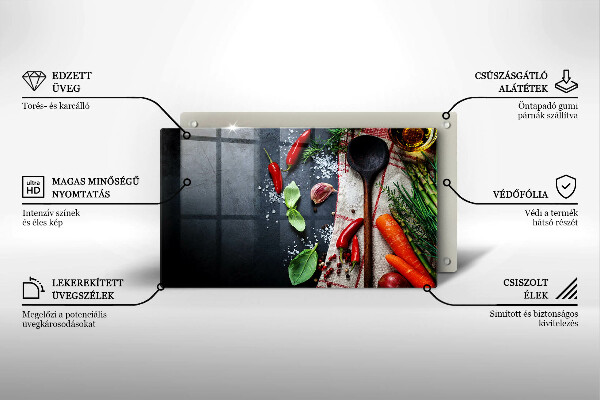 Zaščitna plošča za štedilnik Kuhinjska hrana