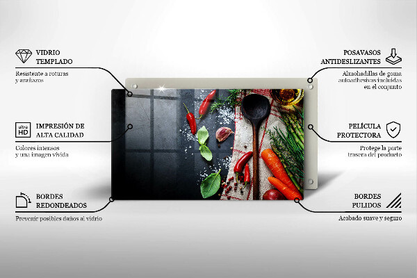 Zaščitna plošča za štedilnik Kuhinjska hrana
