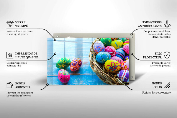 Zaščitna plošča za štedilnik Velikonočna jajca Velikonočna jajca