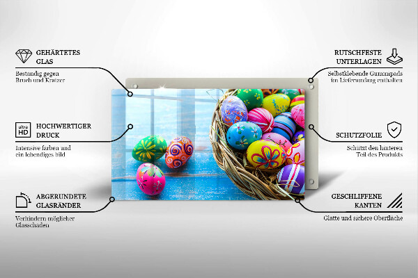 Zaščitna plošča za štedilnik Velikonočna jajca Velikonočna jajca