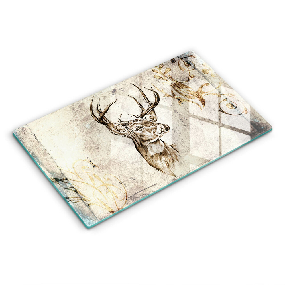 Zaščitna plošča za štedilnik Ilustracija živali jelena