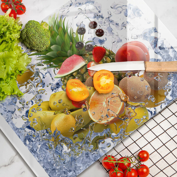 Zaščitna plošča za štedilnik Sočno sadje in voda