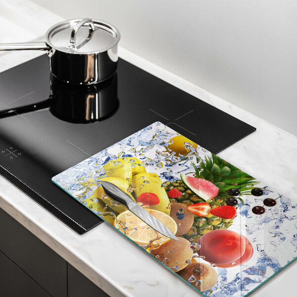 Zaščitna plošča za štedilnik Sočno sadje in voda