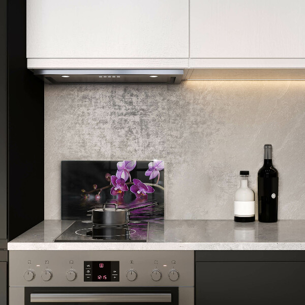 Zaščitna plošča za štedilnik Zen voda za orhideje