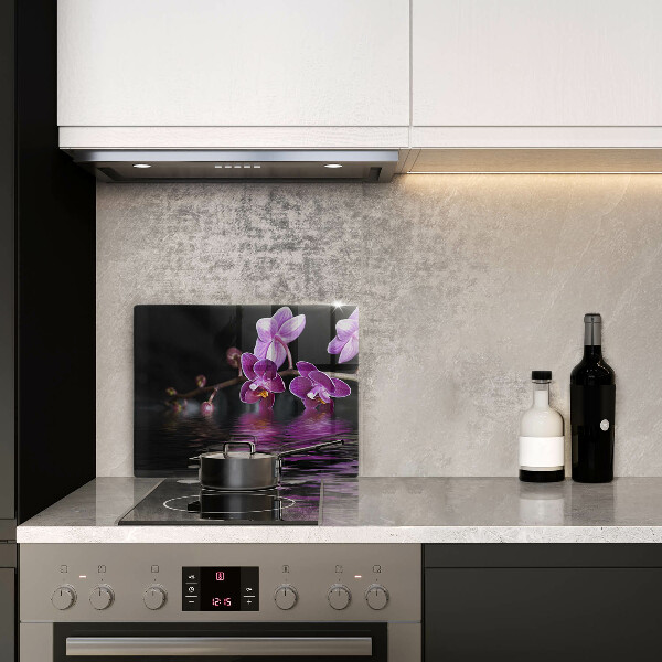 Zaščitna plošča za štedilnik Zen voda za orhideje