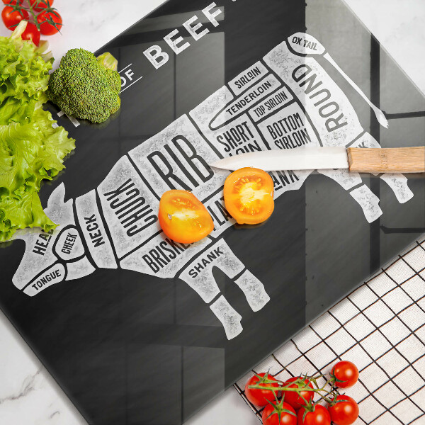Zaščitna plošča za štedilnik Govedina iz kravjega mesa