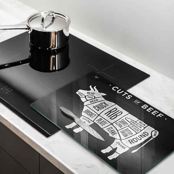 Zaščitna plošča za štedilnik Govedina iz kravjega mesa