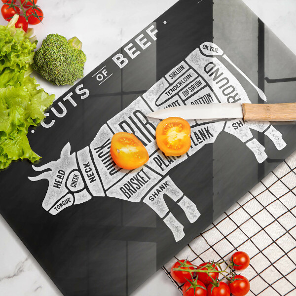 Zaščitna plošča za štedilnik Govedina iz kravjega mesa