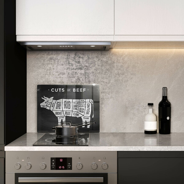 Zaščitna plošča za štedilnik Govedina iz kravjega mesa