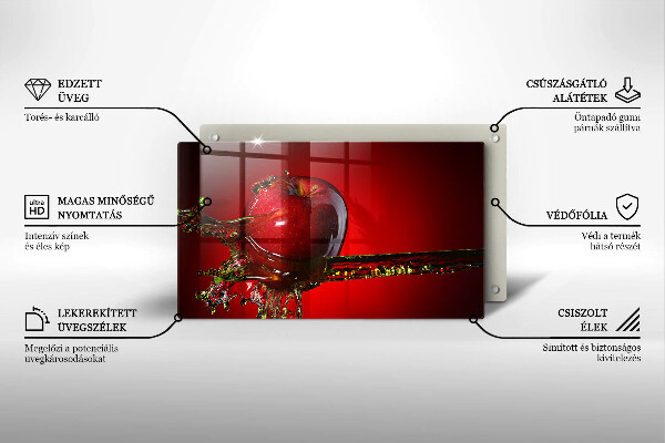Zaščitna plošča za štedilnik Jabolčno sadje v vodi