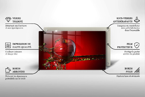 Zaščitna plošča za štedilnik Jabolčno sadje v vodi