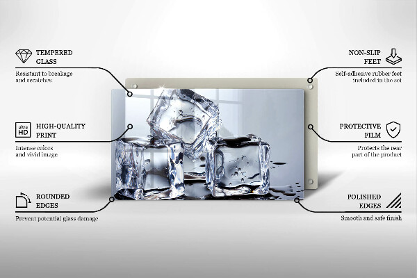 Zaščitna plošča za štedilnik Ledene kocke