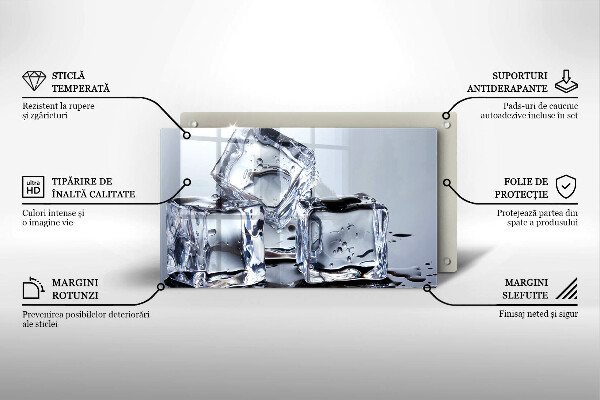 Zaščitna plošča za štedilnik Ledene kocke