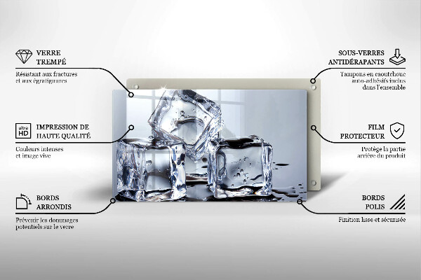 Zaščitna plošča za štedilnik Ledene kocke