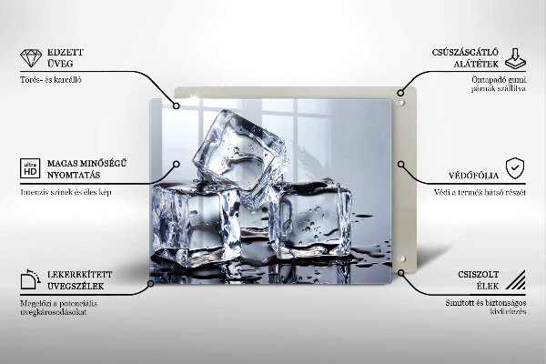 Zaščitna plošča za štedilnik Ledene kocke