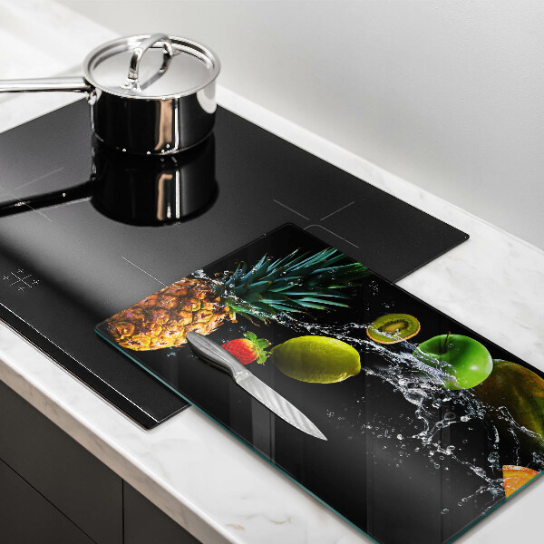 Zaščitna plošča za štedilnik Sadje v vodi