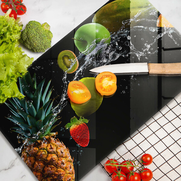 Zaščitna plošča za štedilnik Sadje v vodi