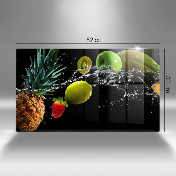 Zaščitna plošča za štedilnik Sadje v vodi