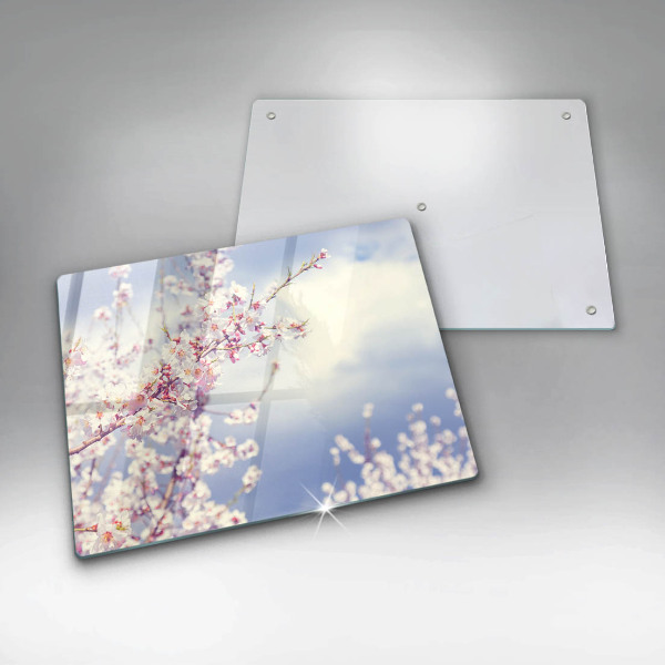 Zaščitna plošča za štedilnik Cvetoče drevo