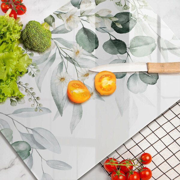 Zaščitna plošča za štedilnik Akvarelne rastline