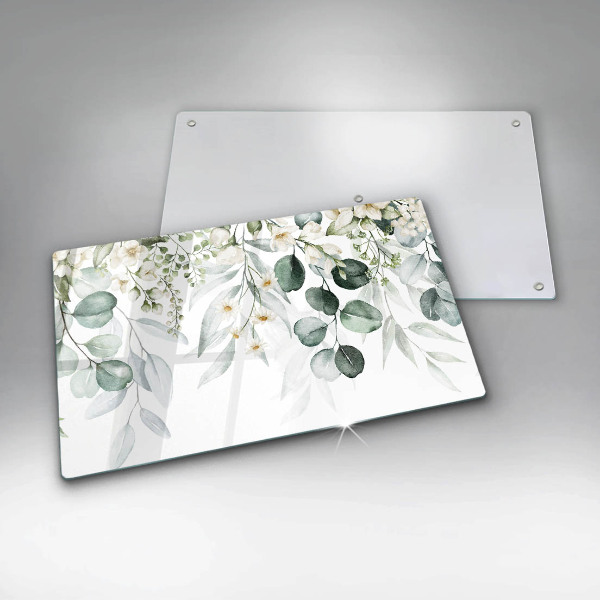 Zaščitna plošča za štedilnik Akvarelne rastline