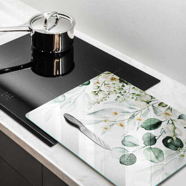 Zaščitna plošča za štedilnik Akvarelne rastline