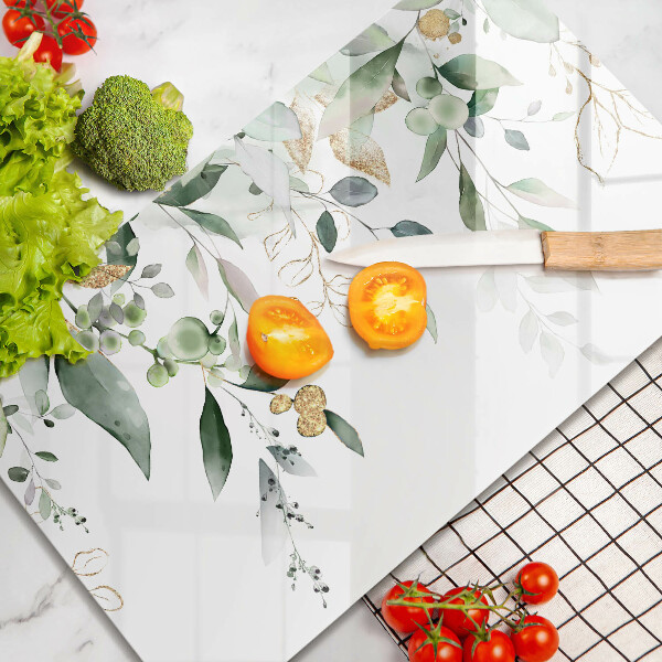 Zaščitna plošča za štedilnik Akvarelni listi