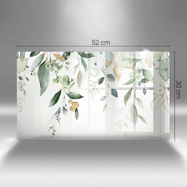 Zaščitna plošča za štedilnik Akvarelni listi