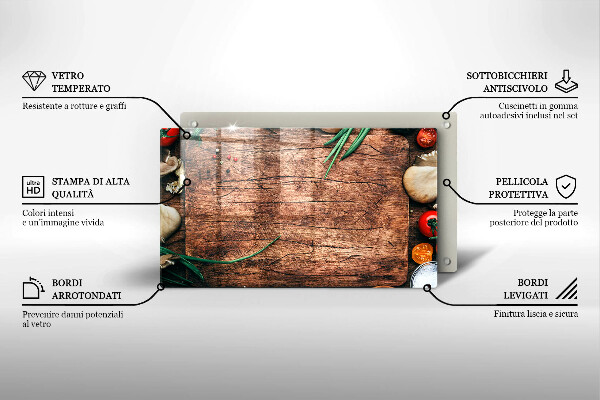 Zaščitna plošča za štedilnik Lesena kuhinjska deska