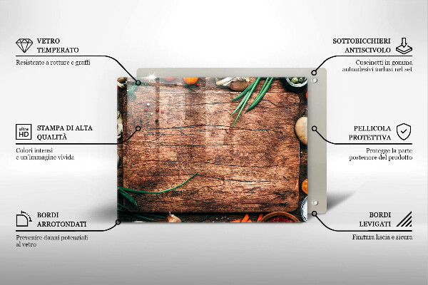 Zaščitna plošča za štedilnik Lesena kuhinjska deska