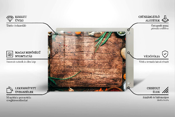 Zaščitna plošča za štedilnik Lesena kuhinjska deska