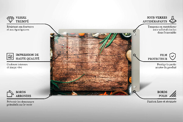 Zaščitna plošča za štedilnik Lesena kuhinjska deska