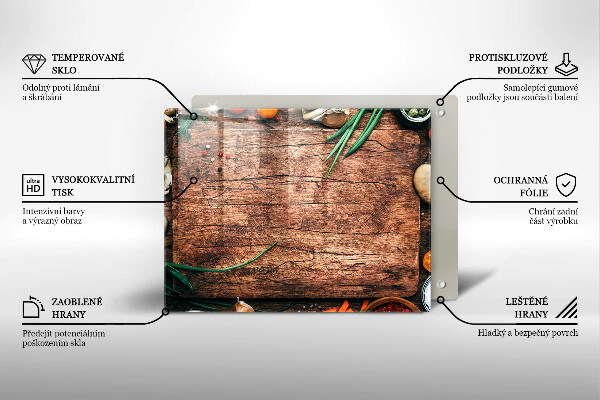 Zaščitna plošča za štedilnik Lesena kuhinjska deska