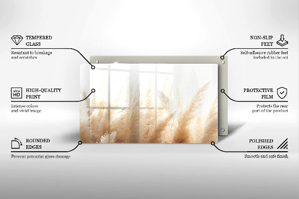 Zaščitna plošča za štedilnik Pampaška trava