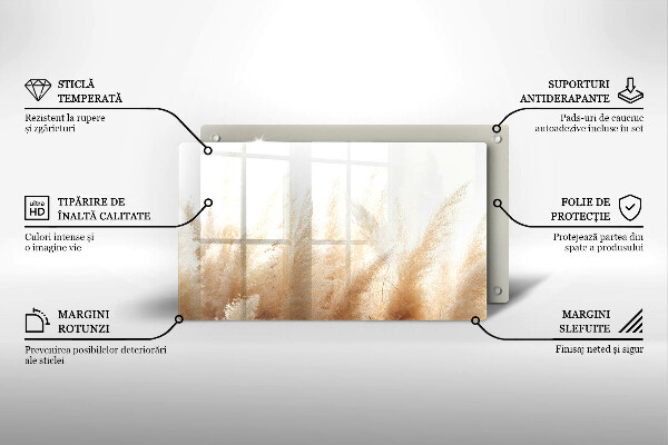 Zaščitna plošča za štedilnik Pampaška trava