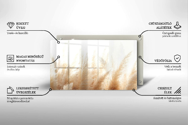 Zaščitna plošča za štedilnik Pampaška trava