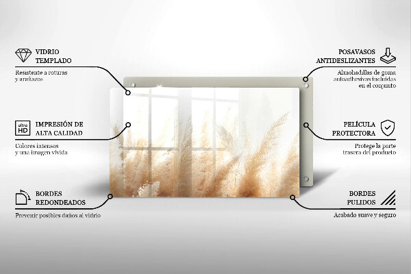 Zaščitna plošča za štedilnik Pampaška trava