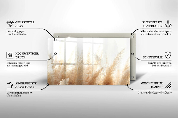 Zaščitna plošča za štedilnik Pampaška trava