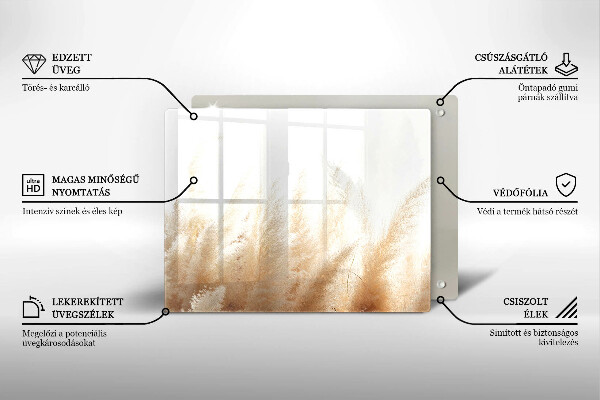 Zaščitna plošča za štedilnik Pampaška trava