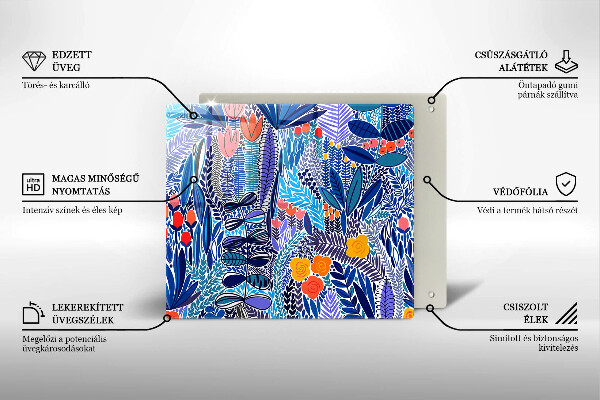 Zaščitna plošča za štedilnik Pobarvan travnik