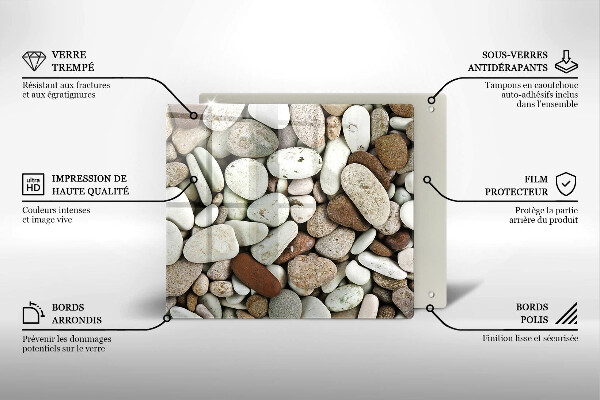 Zaščitna plošča za štedilnik Ozadje majhnih kamnov