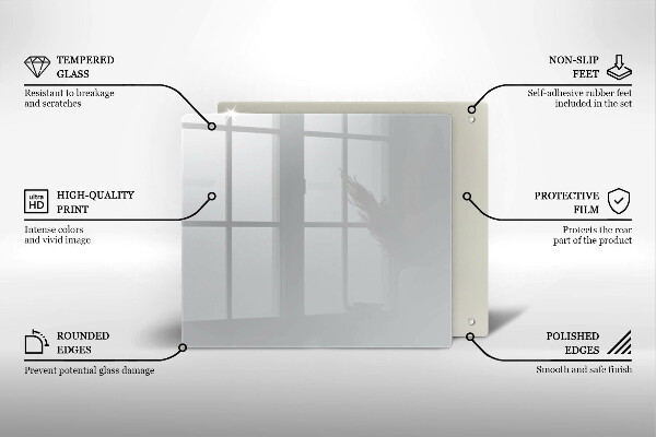 Zaščitna plošča za štedilnik Siva barva