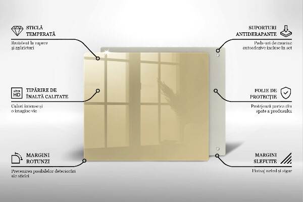 Zaščitna plošča za štedilnik Bež barva