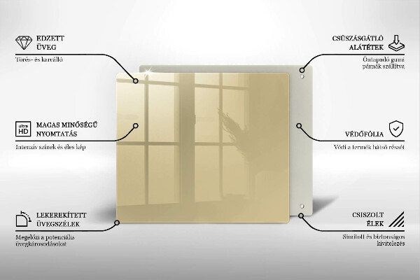 Zaščitna plošča za štedilnik Bež barva