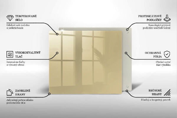 Zaščitna plošča za štedilnik Bež barva