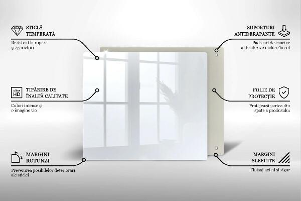 Zaščitna plošča za štedilnik Bela barva