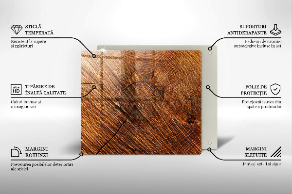 Zaščitna plošča za štedilnik Struktura lesa